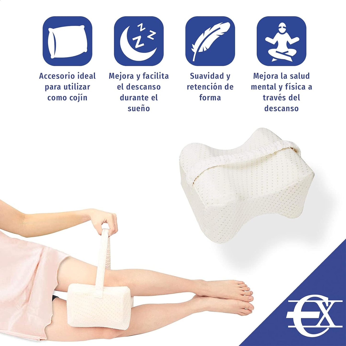 COJIN PARA DORMIR DE LADO CON ELASTICO