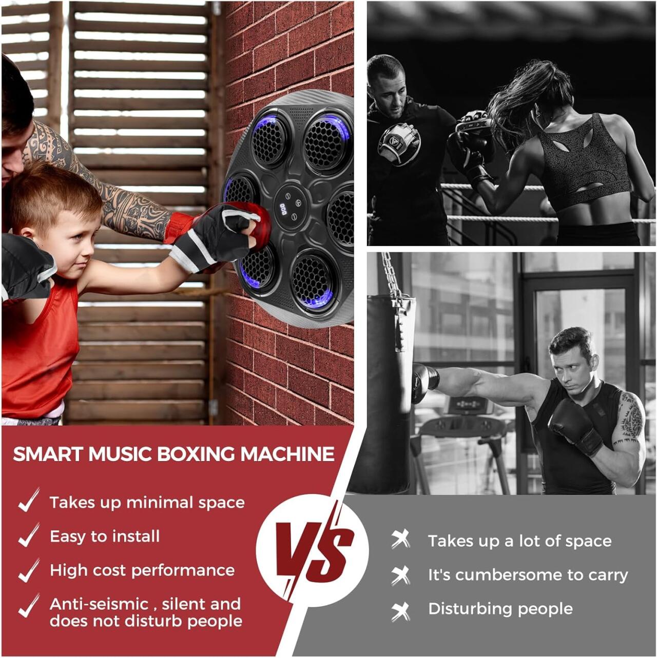 MÁQUINA DE BOXEO ELECTRÓNICA PARA TODA LA FAMILIA
